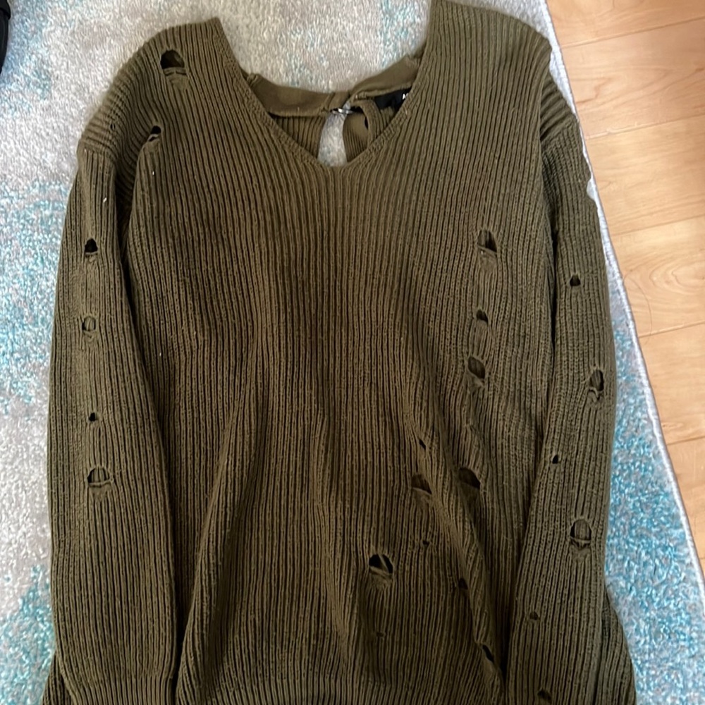 Green aqua sweater